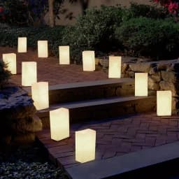 LUMABASE Luminaria White Plastic Walkway Bags, 3.5 in. x 10 in., 100-Pack thumbnail 2
