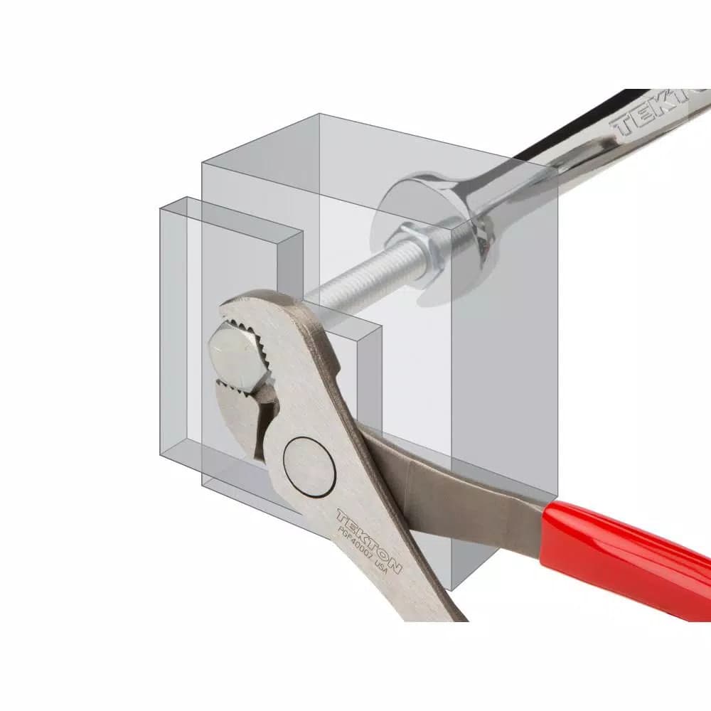 TEKTON 7-3/4 in. Nut Jaw Pliers with High-Leverage Parrot Jaw