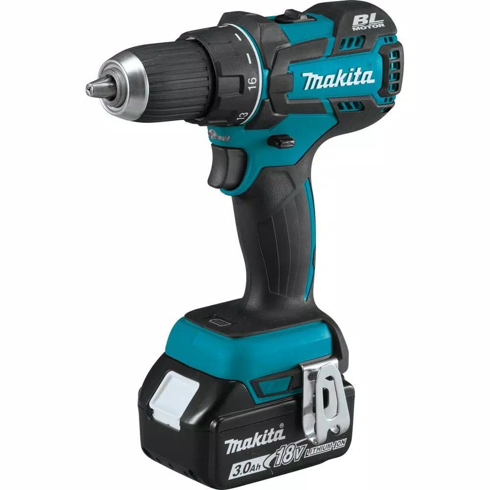 Makita 18V LXT Brushless 1/2 in. Driver-Drill Kit with 3.0Ah Battery and Charger