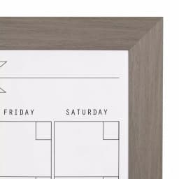 DesignOvation Beatrice Monthly Dry Erase Calendar Memo Board with Woodgrain Frame thumbnail 3