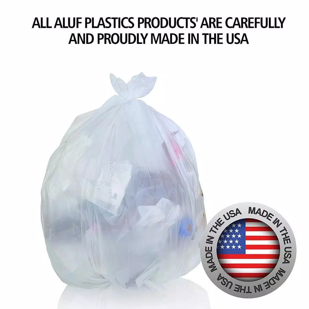 Unbranded Clear Source Reduction SCR Trash Bags, 20-30 Gallon, Clear, 500 Count