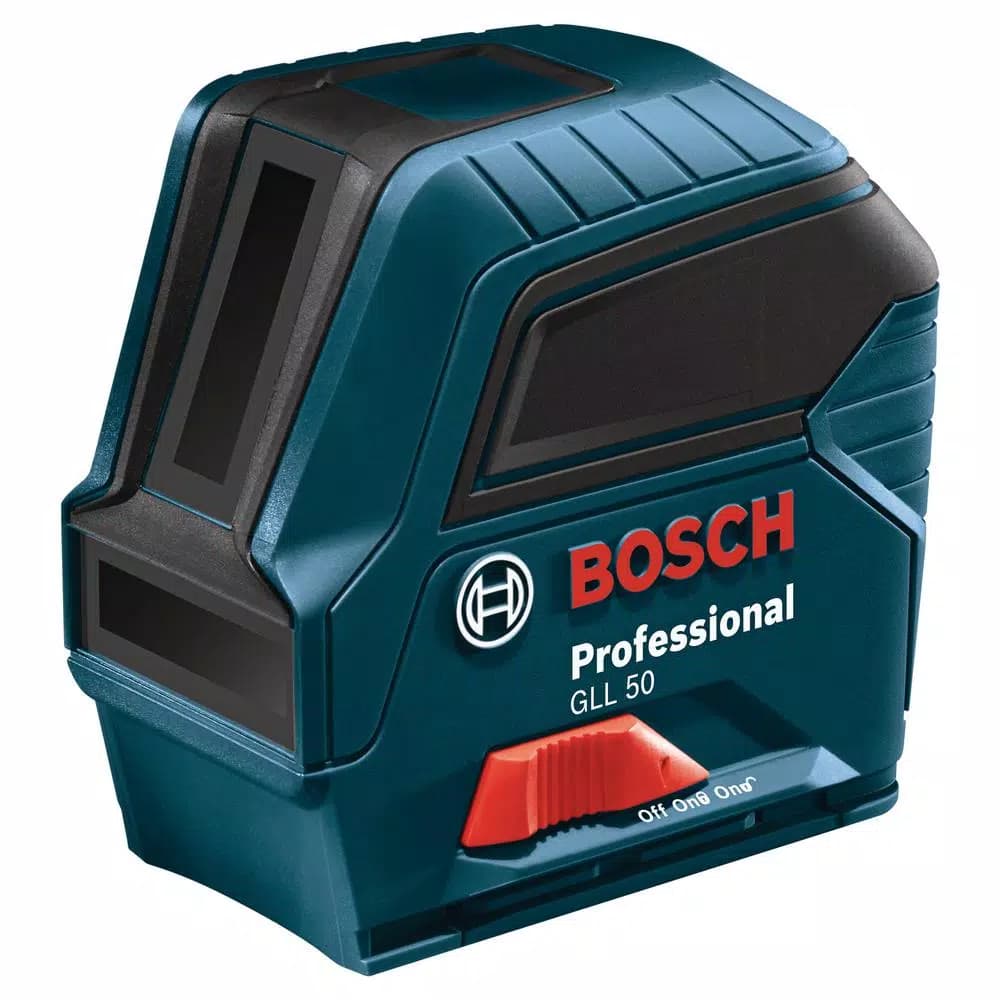 Bosch GLL 50 Self-Leveling Cross-Line Laser Level Kit, 50 ft. Range, Reconditioned