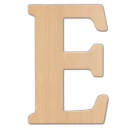 Jeff McWilliams Designs 15 in. Oversized Unfinished Wood Letter (E) - Industrial Style Wall Decor thumbnail 1