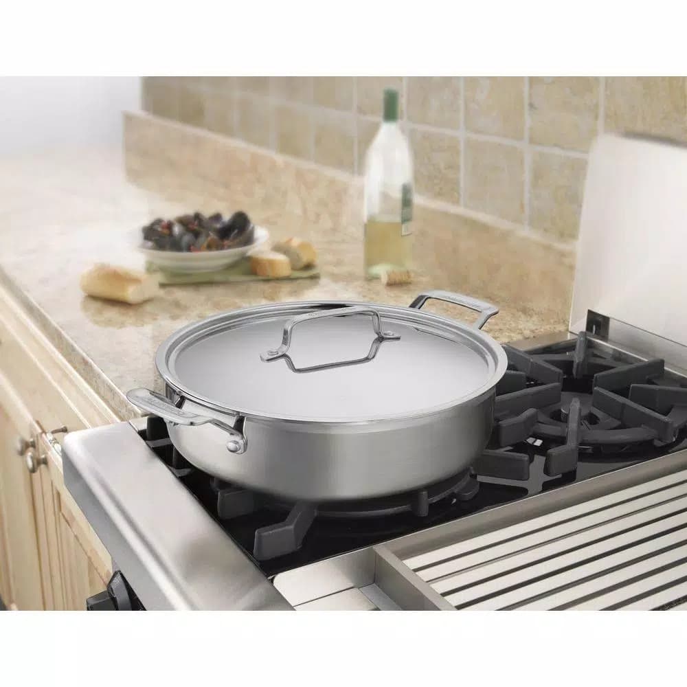 Cuisinart MultiClad Pro 5.5 Qt. Stainless Steel Saute Pan with Lid