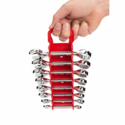 TEKTON 8-Tool Store-and-Go Stubby Wrench Rack Keeper, Red thumbnail 4