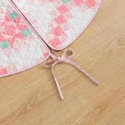 Country Living 48 in. Retro Star Quilted Tree Skirt, Reversible Blush Pink Microfiber thumbnail 8