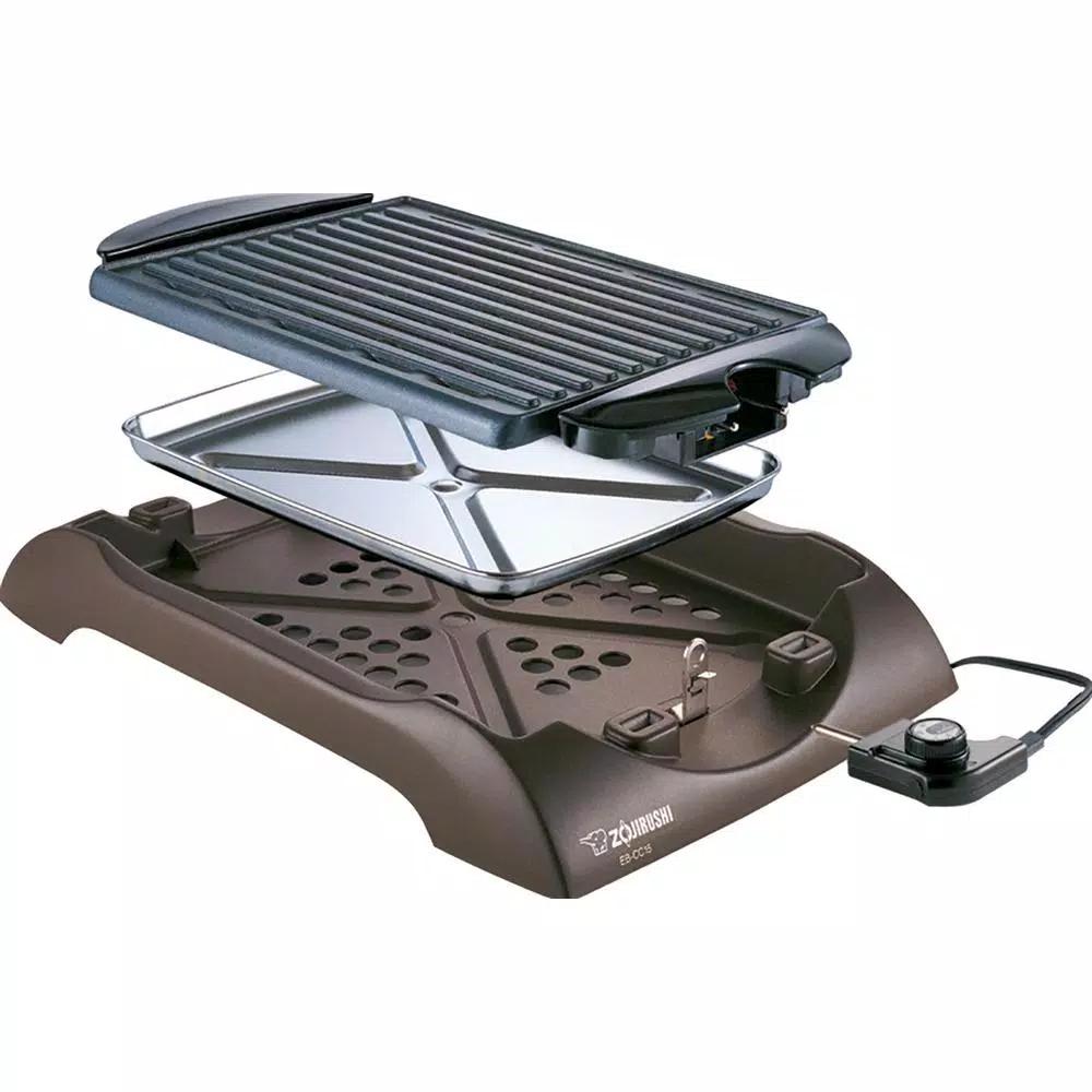 Zojirushi 112 sq. in. Brown Non-Stick Indoor Electric Countertop Grill with Temperature Control