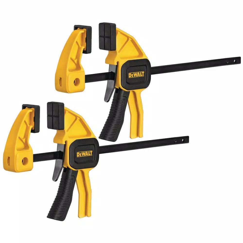 DEWALT 4.5 in. 35 lb. Trigger Clamps, 2-Pack with 1.5 in. Throat Depth