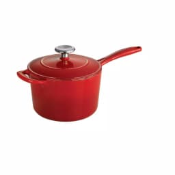 Tramontina 2.5 Qt. Enameled Cast Iron Saucepan with Lid, Gradated Red thumbnail 3
