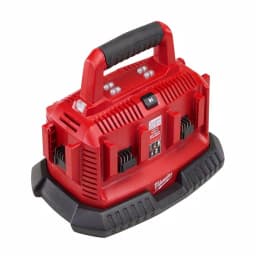 Milwaukee M18 18V Lithium-Ion 6-Port Sequential Battery Charger 48-59-1806 thumbnail 4