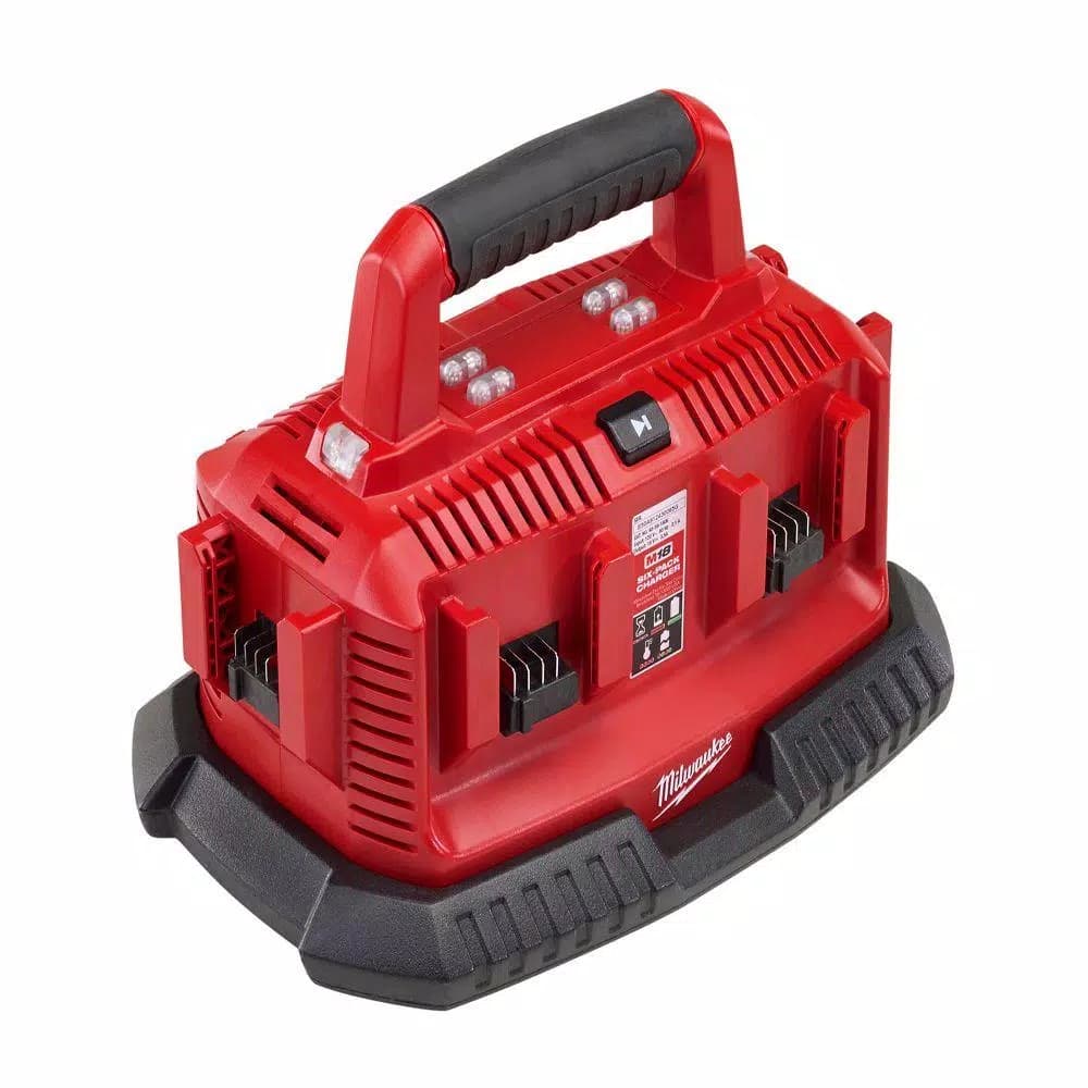 Milwaukee M18 18V Lithium-Ion 6-Port Sequential Battery Charger 48-59-1806