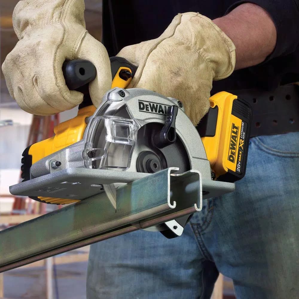 DEWALT DCS373P2 20V MAX Cordless 5-1/2 in. Metal Cutting Circular Saw Kit with (2) 5.0 Ah Batteries