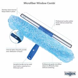 Unger Pro 14 in. Microfiber Combi-Squeegee Scrubber thumbnail 8