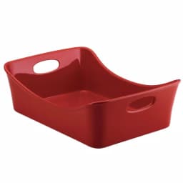 Rachael Ray Lasagna Lover 9 x 13 in. Porcelain Casserole Dish, Cranberry Red thumbnail 3