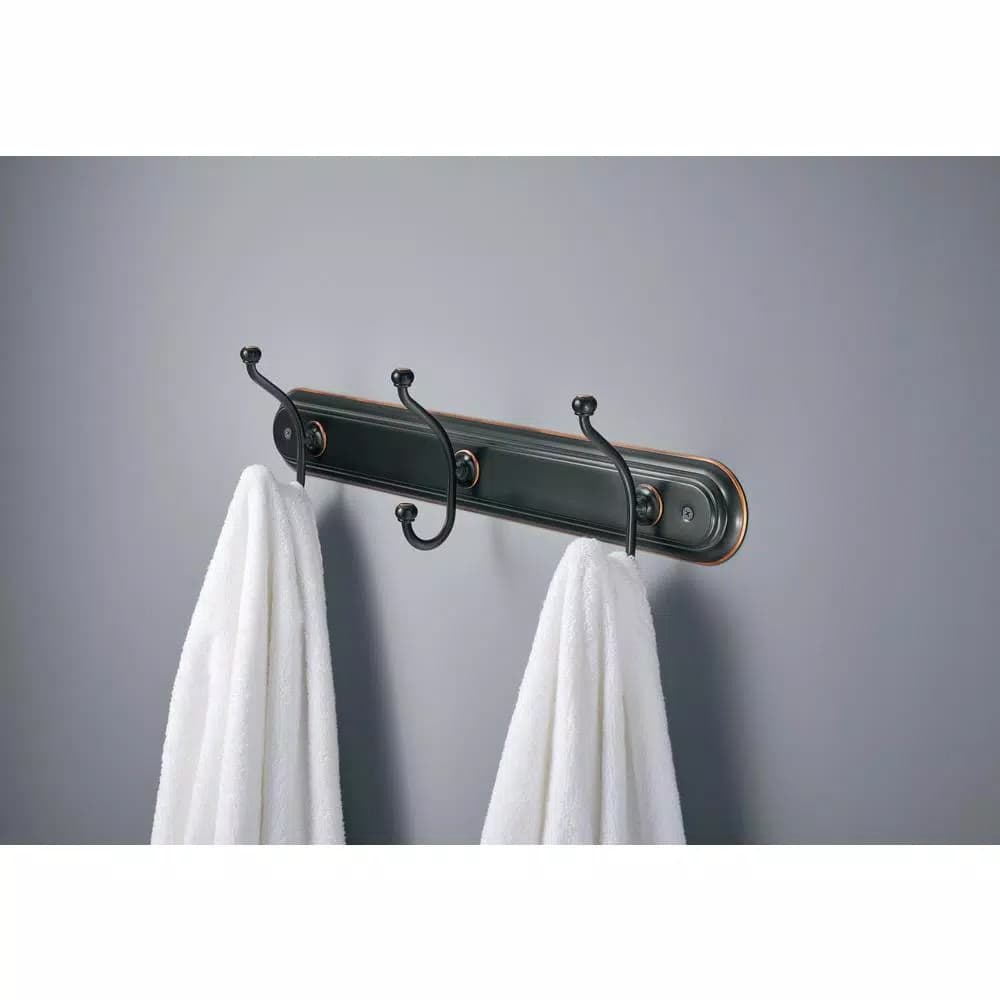 Delta Porter Triple Towel Hook, Oil Rubbed Bronze