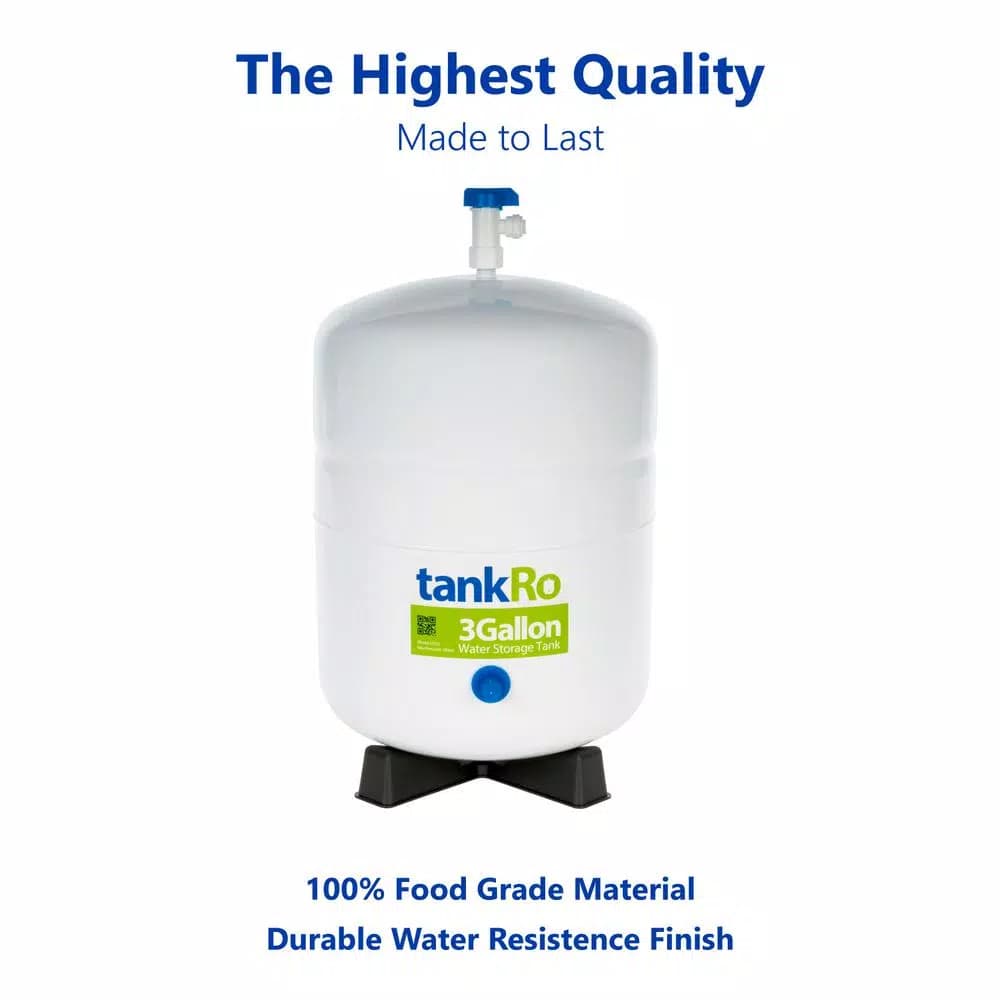 Express Water tankRO 3 Gallon Reverse Osmosis Water Filtration Expansion Storage Pressure Tank