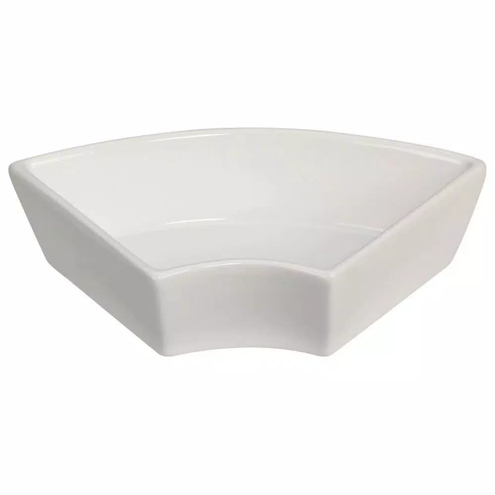 Unbranded CreativeWare Island Breeze 6-Compartment Ceramic Stoneware Server with Water Hyacinth Basket