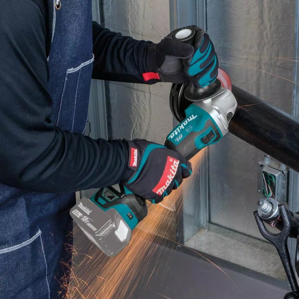 Makita 18V LXT Brushless 5 in. Cordless Angle Grinder with Electric Brake (Tool Only)