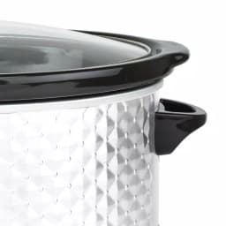 Brentwood Appliances SC-157W 7 Qt. Pearl Slow Cooker with Tempered Glass Lid thumbnail 4
