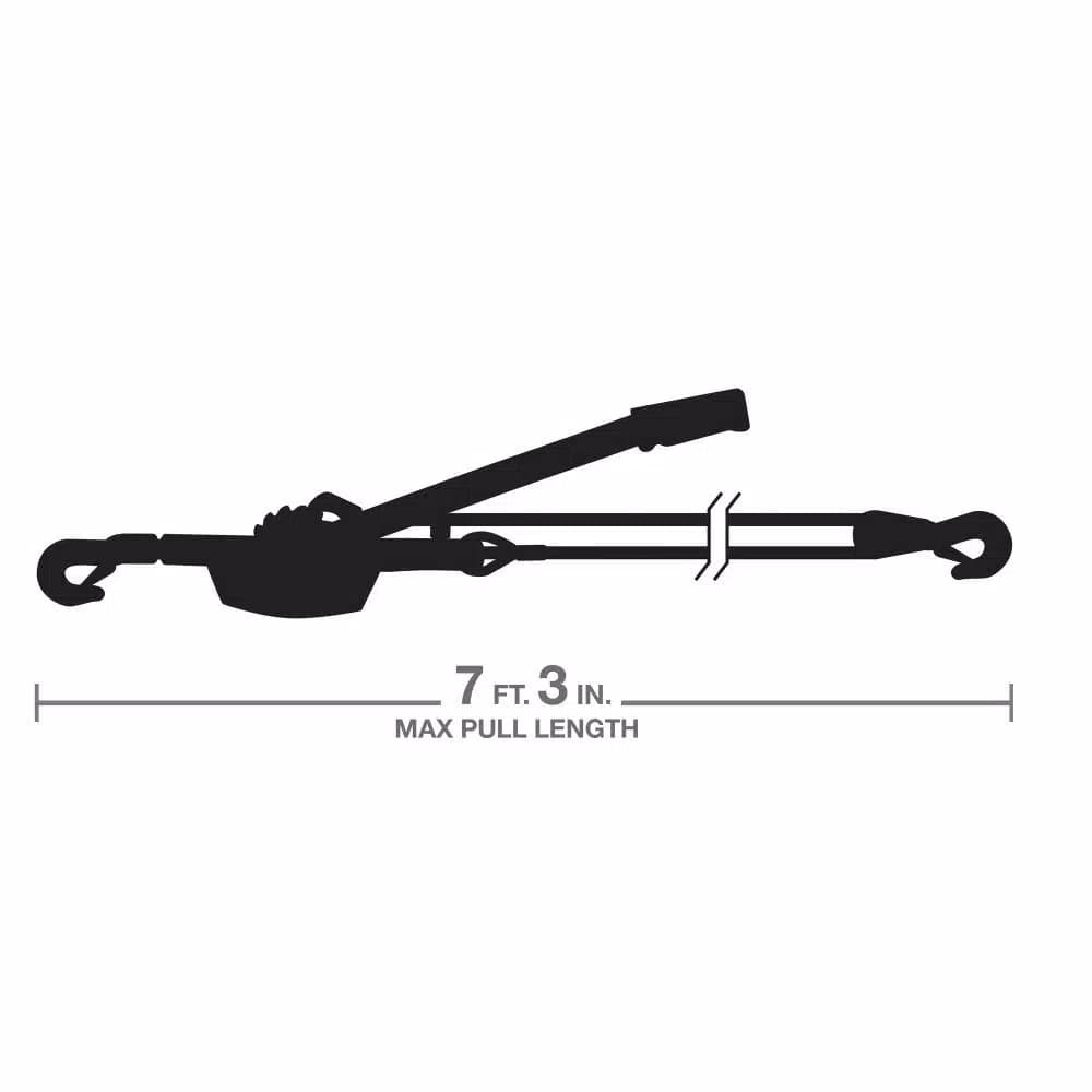TEKTON 2 Ton Dual Gear Power Puller with 3/16 in. Aircraft-Grade Steel Cable