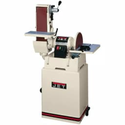 JET JSG-6CS 1.5 HP 6 in. x 48 in. Belt and 12 in. Disc Sander with Closed Stand thumbnail 1