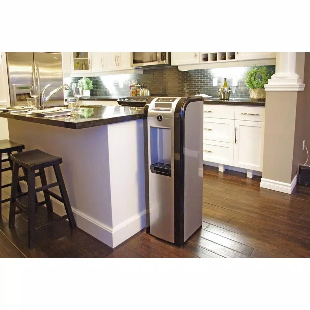 Vitapur ENERGY STAR Bottom Load Water Cooler Dispenser with Kettle Feature - Black/Platinum