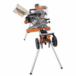 RIDGID Professional Compact Miter Saw Stand with Quick Release Brackets thumbnail 7