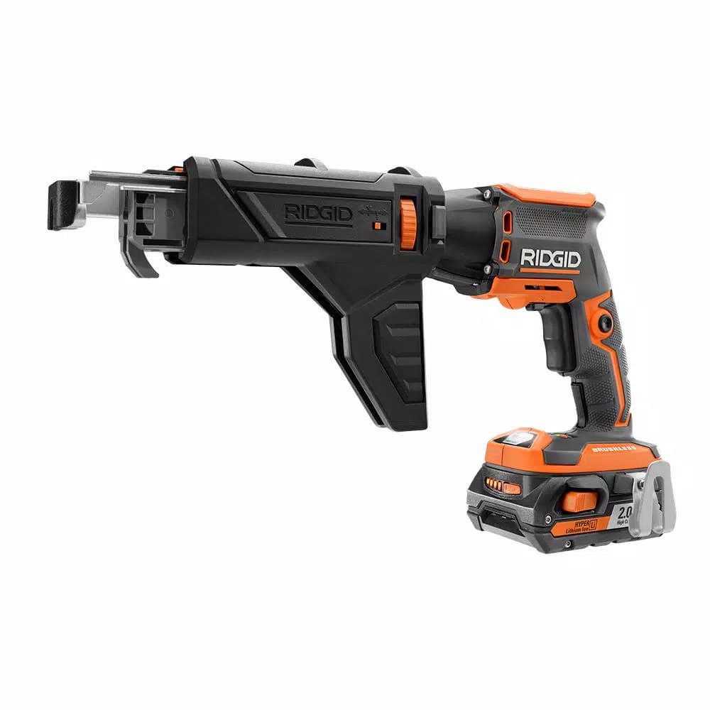 RIDGID 18V Brushless Cordless Drywall Screwdriver and JobMax Multi-Tool Combo Kit with (2) 2.0 Ah Batteries