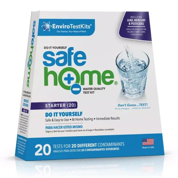 Safe Home Starter 20 Drinking Water Test Kit - 20 Contaminant Water Quality Screen