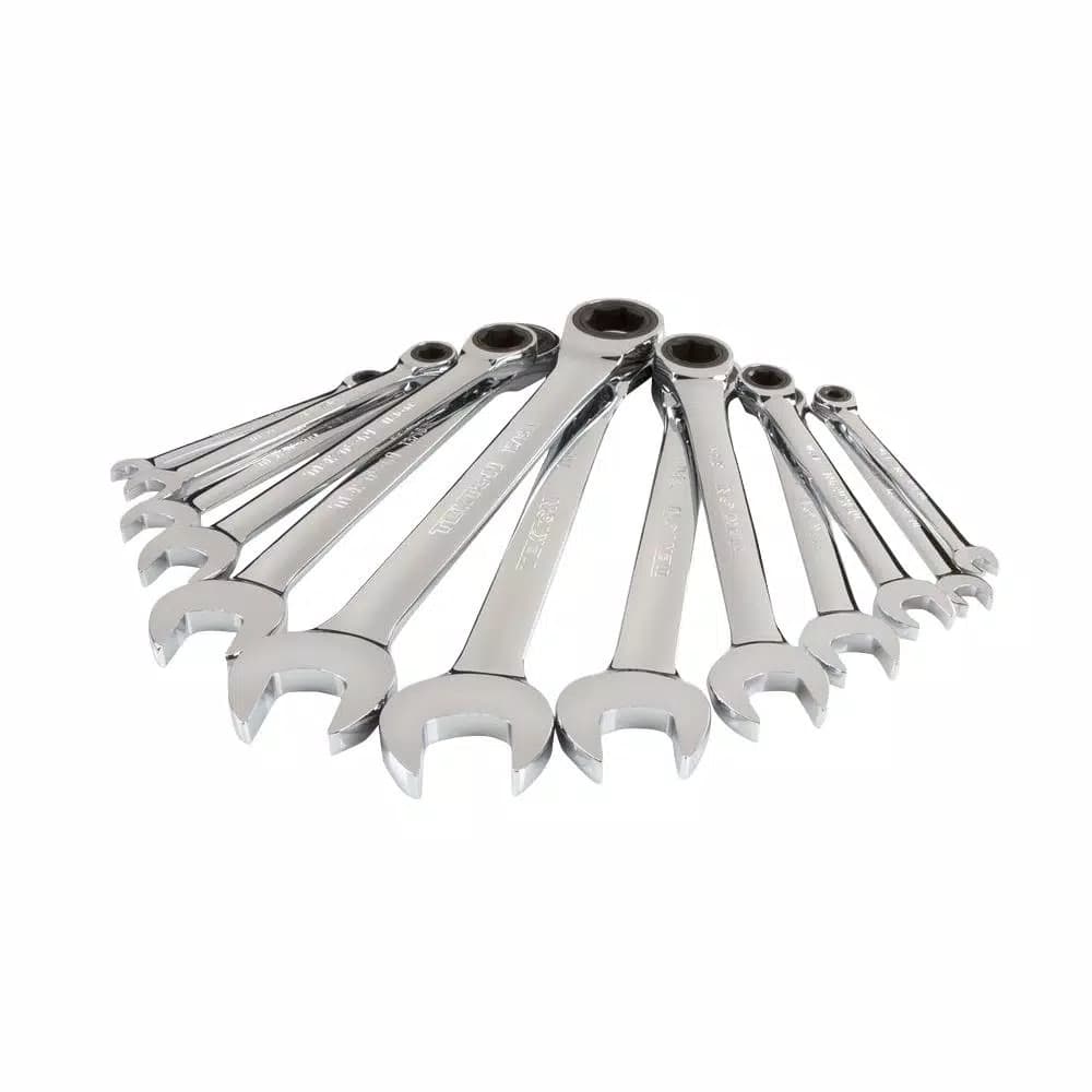 TEKTON 13-Piece Ratcheting Combination Wrench Set, 1/4 in. to 1 in., with Roll-Up Storage Pouch