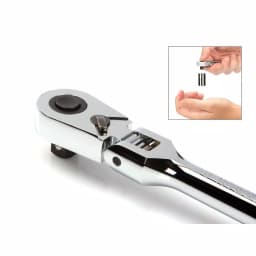 TEKTON 1/2 in. Drive 10-1/2 in. Flex Quick-Release Ratchet, 90-Tooth Ultra-Compact Head thumbnail 5