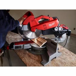 Milwaukee 12 in. Dual-Bevel Sliding Compound Miter Saw with Folding Stand thumbnail 15