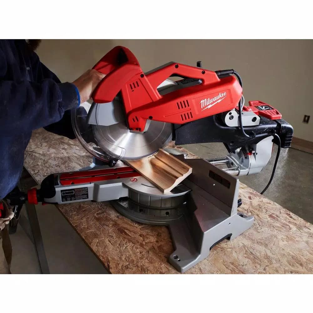 Milwaukee 12 in. Dual-Bevel Sliding Compound Miter Saw with Folding Stand
