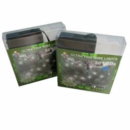 Starlite Creations 9 ft. Blue LED Ultra Slim Wire String Lights, 36-Light Battery Operated (Bundle of 2) thumbnail 3