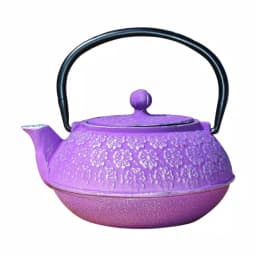 Old Dutch Cherry Blossom 2.75-Cup Cast Iron Teapot in Plum thumbnail 1