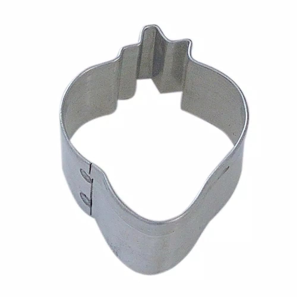 CybrTrayd-R&M 12-Piece Mini Strawberry Tinplated Steel Cookie Cutter Set with Recipe