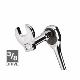 TEKTON 10-Piece 3/8 in. Drive Metric Crowfoot Wrench Set, 10-24 mm thumbnail 7