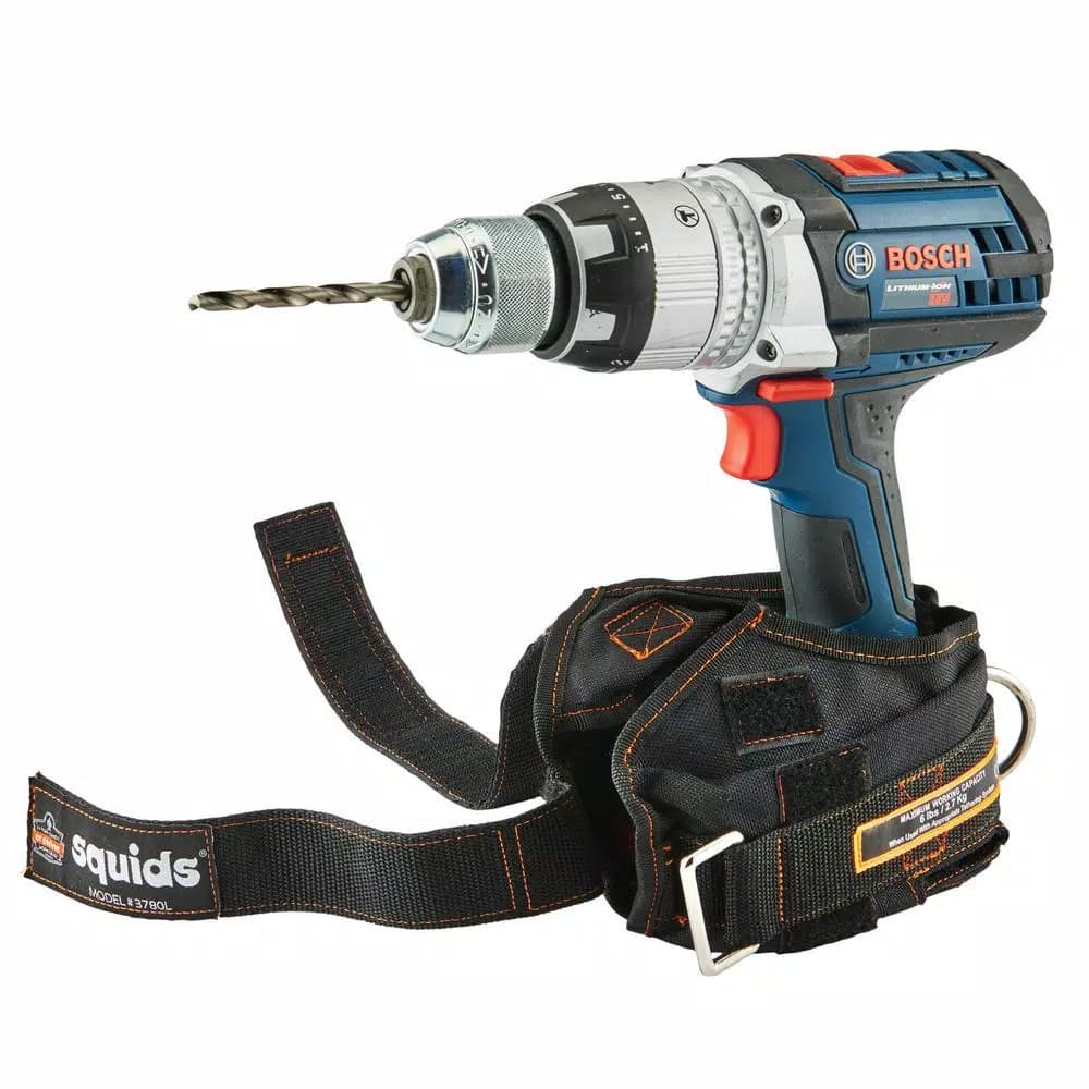 Ergodyne Squids 3191 Power Tool Tethering Kit with Single Carabiner Lanyard and Tool Trap