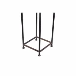 3R Studios House Shaped Metal Log Holder - Black Distressed Iron Firewood Storage thumbnail 4