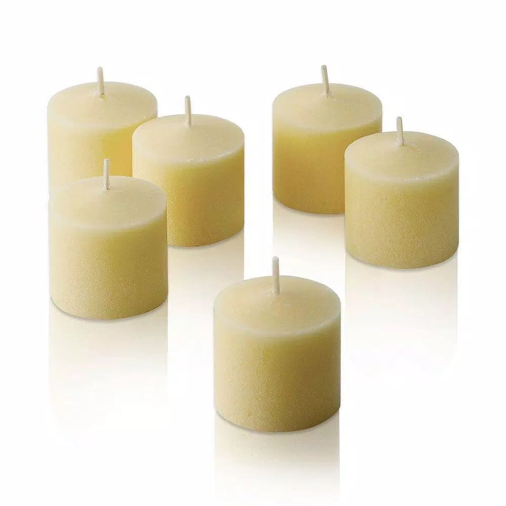 Light In The Dark Ivory Unscented Votive Candles, 10 Hour Burn Time (Set of 36)