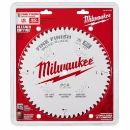 Milwaukee 10 in. 60-Tooth Fine Finish Circular Saw Blade, 5/8 in. Arbor thumbnail 4