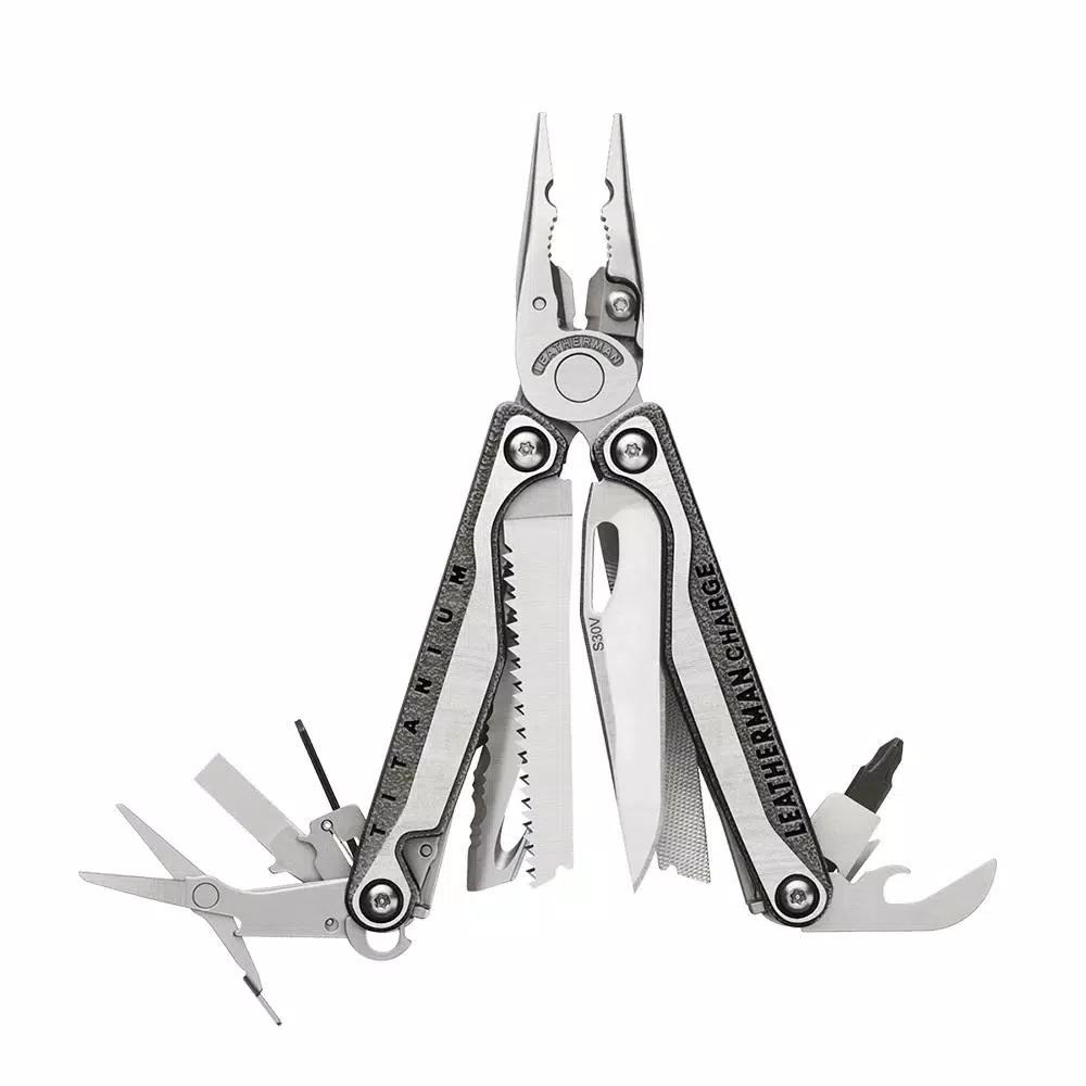 Leatherman Tool Group Charge Plus TTi Multi-Tool with S30V Steel Blade and Titanium Handles