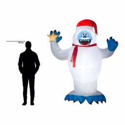 Rudolph 8 ft. Airblown Inflatable Bumble with Santa Hat and Star Holiday Decoration thumbnail 3