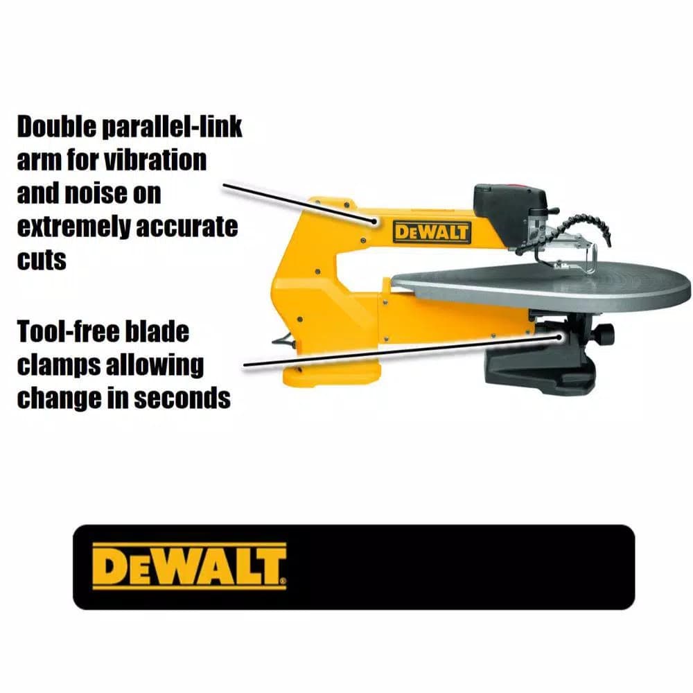 DEWALT 20 in. Variable-Speed Scroll Saw, Corded Specialty Saw