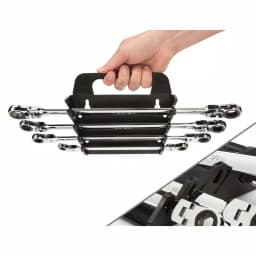 TEKTON 4-Piece Extra Long Flex-Head Ratcheting Box End Wrench Set, SAE thumbnail 10