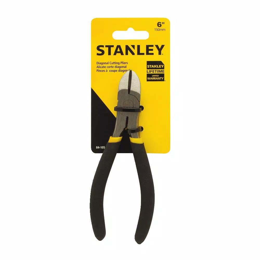 Stanley 6 in. Diagonal Cutting Pliers with Forged Steel Construction and Hand Ground Edges