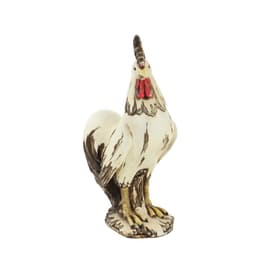 LITTON LANE 15 in. Rooster Decorative Sculpture - White, Red, and Brown Farmhouse Statuary thumbnail 7