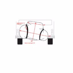 Swagman Horizontal Black 2-Bike RV Hitch Mount Cover Bag - Water Resistant 420D Nylon thumbnail 2