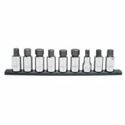 Husky 1/2 in. Drive Hex and Torx Bit Socket Set, 9-Piece thumbnail 1