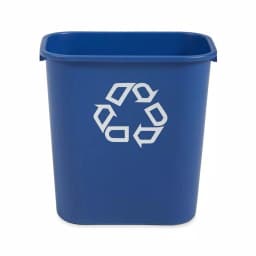 Rubbermaid Commercial Products Rubbermaid Commercial 7 Gal. Deskside Recycling Bin, Blue thumbnail 1